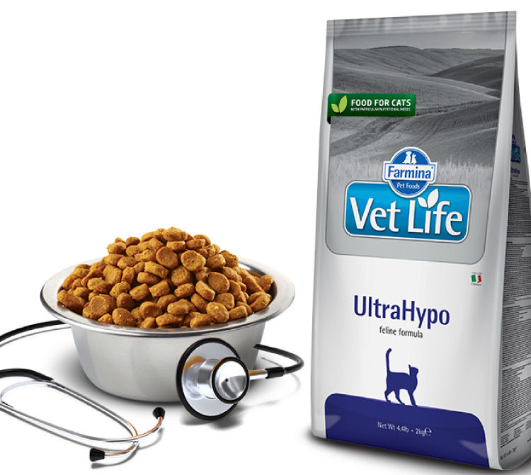 Farmina (Фармина) vet life cat ULTRAHIPO для кошек (при неблагоприятных реакциях на пищу)