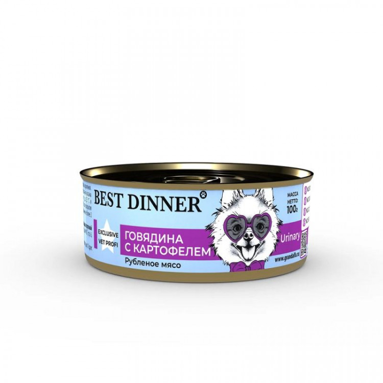 Best Dinner (Бест Диннер) консервы для собак Urinary Exclusive Vet Profi 