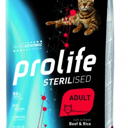 Prolife (Пролайф) Стерилизат Говядина и Рис сухой корм для кошек