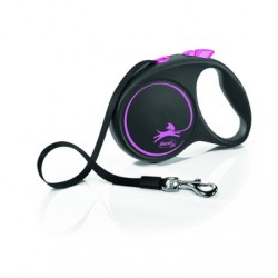 Flexi (Флекси) Рулетка-ремень для собак до 25кг, 5м (Black Design M Tape 5m)