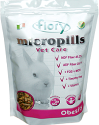Fiory корм для карликовых кроликов micropills vet care obesity