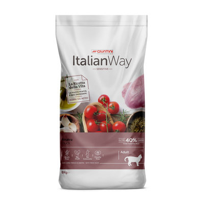 Italian Way (Итальян Вэй) Беззерновой корм для кошек с чувствительным пищеварением с уткой