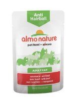 Almo Nature (Алмо Натур) паучи с говядиной для вывода шерсти у кошек (functional - anti-hairball with beef)