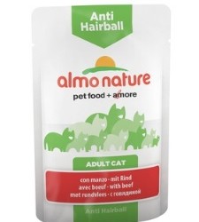 Almo Nature (Алмо Натур) паучи с говядиной для вывода шерсти у кошек (functional - anti-hairball with beef)