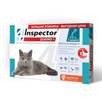 Экопром inspector инспектор IN Quadro Капли для кошек, 3 пип/уп