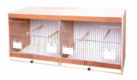 Benelux деревянная клетка для птиц с дверцами для кормления (wooden rearing cage front with feeder-doors)