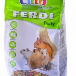 Cliffi (италия) корм для хомяков, мышей, белок и песчанок с фруктами, грецкими орехами и морковью (ferdi fruity selection)