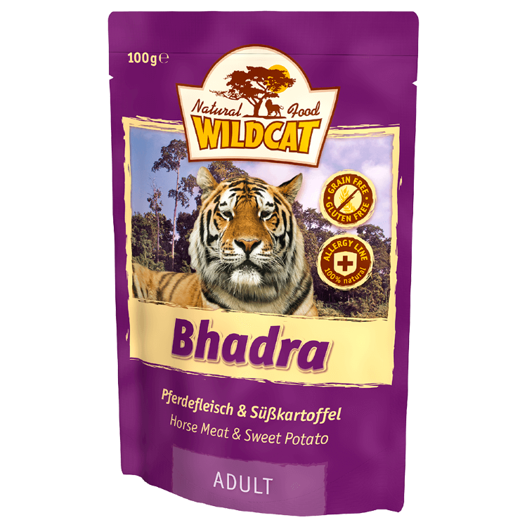 Wildcat (Вайлдкэт) Bhadra пауч. д/кошек (конина,батат)