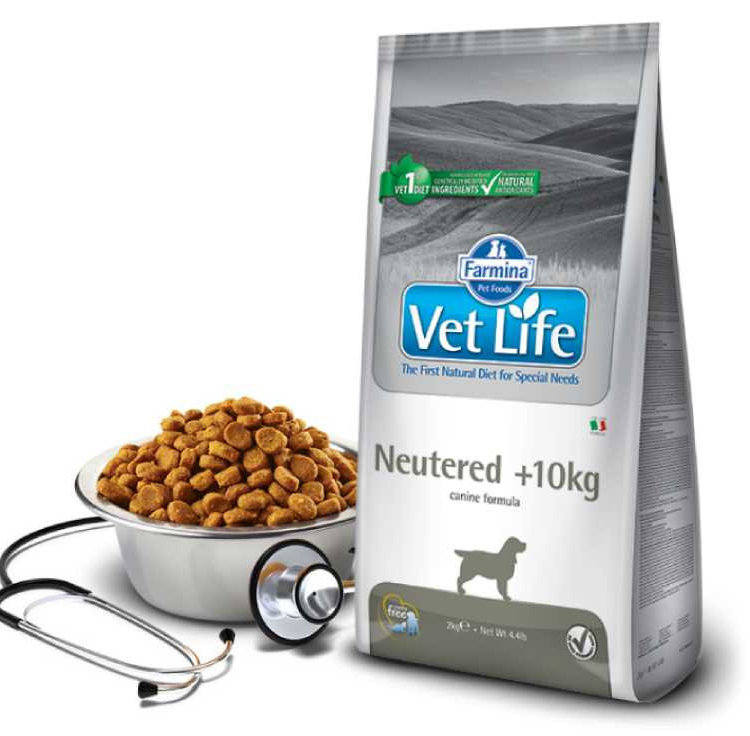 Farmina (Фармина) vet life dog NEUTERED 10+ для собак (кастрированных или стерилизованных, весом более 10 кг)