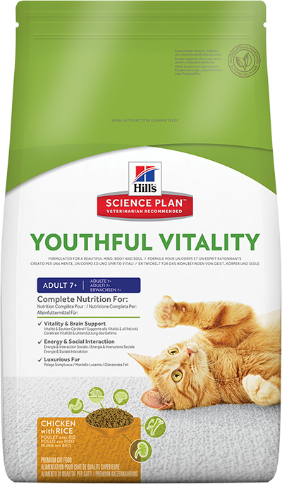 Hill`s (Хилс) Для пожилых кошек с курицей (Youthful Vitality)
