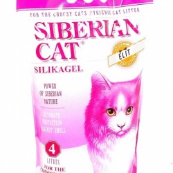Сибирская кошка элитный силикагелевый наполнитель для привередливых кошек (розовая уп)