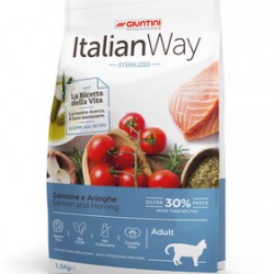 Italian Way (Итальян Вэй) Сухой корм для стерилизованных кошек с лососем и сельдью