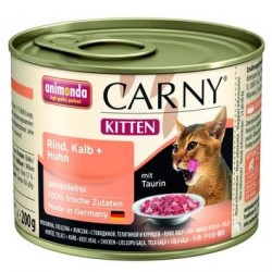 Animonda консервы с говядиной, телятиной и курицей для котят (carny kitten)