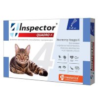 Экопром inspector инспектор IN Quadro Капли для кошек, 1 пип/уп
