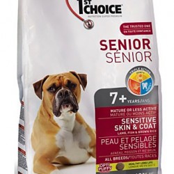 1st Choice (Фест Чойс) senior sensitive skin&coat для пожилых собак с чувствительной кожей и для шерсти ягненок с рыбой и рисом