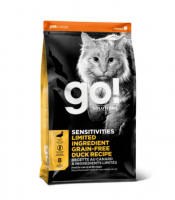 GO! (Гоу)  Беззерновой для котят и кошек с чувств. пищеварением со свежей уткой (SENSITIVITIES Limited Ingredient Grain Free Duck Recipe CF 31/15) 1