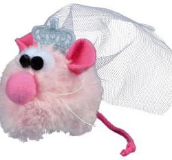 Trixie игрушка для кошки мышь-невеста princess, плюш, розовый