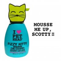 Pet head шампунь-мусс клубнично-лимонадный без смывания для кошек (fizzy kitty)