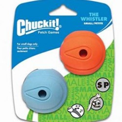 CHUCKIT Игрушка д/собак - Мяч, свистящий, резина, маленькая, 2 шт.  CHUCKIT! THE WHISTLER 2-PACK