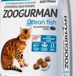 Зоогурман Сухой корм для кошек всех пород, океаническая рыба