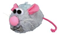 Trixie игрушка для кошки мышь-жених prince, плюш, серый