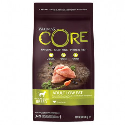 Wellness Core Корм со сниженным содержанием жира из индейки с курицей для взрослых собак средних и крупных пород