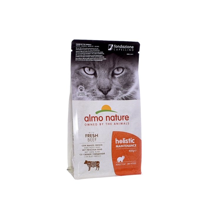 Almo Nature (Алмо Натур) для взрослых кошек с говядиной и коричневым рисом (holistic adult cat adult beef and rice)