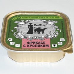 ZooRing (Зооринг) консервированный полнорационный корм для собак паштет 100гр