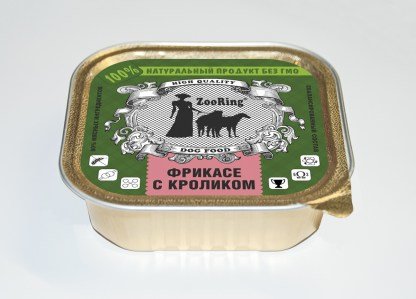 ZooRing (Зооринг) консервированный полнорационный корм для собак паштет 100гр