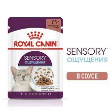 Royal Canin (Роял Канин) корм консервированный полнорационный для взрослых кошек (в возрасте от 1 года до 7 лет), стимулирующий рецепторы ротовой полости, мелкие кусочки в соусе