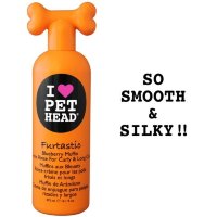Pet head крем-ополаскиватель черничный "пушистик" для длинной шерсти собак с овсянкой,экстрактами кактуса и календулы, без сульфатов и парабенов (furtastic) ph10202