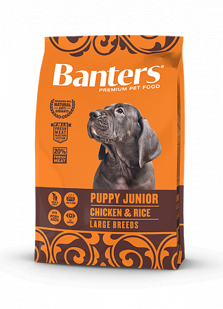 Banters (Бантерс) Puppy Junior Large курица с рисом сухой корм для щенков