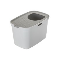 Moderna Закрытый туалет для кошек Top cat (White with Warm Gray lid)