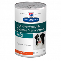 Hill`s (Хилс) canine w d low fat diabet  для собак - лечение сахарного диабета, запоров, колитов