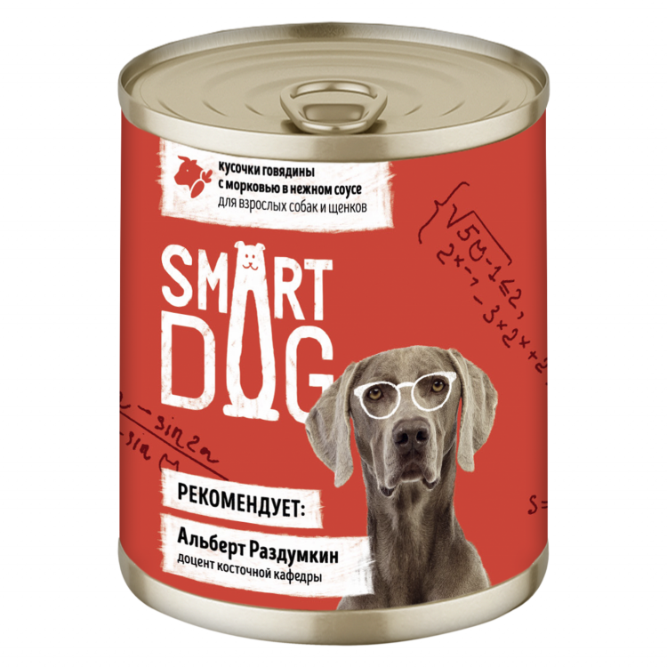 Smart Dog (Смарт дог) Консервы для взрослых собак и щенков, 240 г