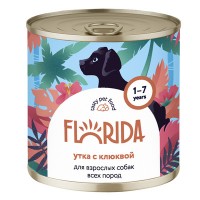 FLORIDA (Флорида) Консервы для собак "Утка с клюквой"