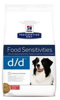 Hill`s (Хилс) d d salmon & rice лечение пищевых аллергий, острых панкреатитов. лосось и рис