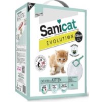 Sanicat evolution kitten наполнитель комкующийся для котят