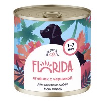 FLORIDA (Флорида) Консервы для собак "Ягненок с черникой"