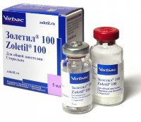 Золетил-100 (тилетамин +золазепам)