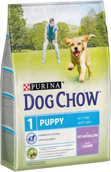 Dog Chow (Дог Чау) для щенков с ягненком (puppy&junior lamb)