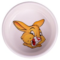КерамикАрт миска для грызунов Кролик 200 мл, белый