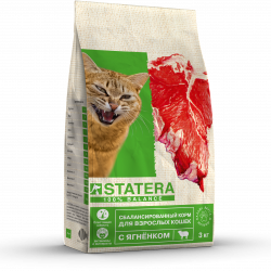 STATERA (Статера) Сбалансированный корм для взрослых кошек с ягненком