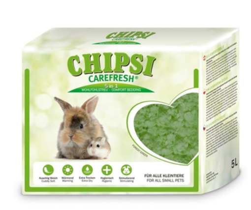 Carefresh (Карефреш) Наполнитель подстилка Forest Green зеленый бумажный для мелких домашних животных и птиц