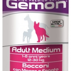 Gemon (Джемон) Dog Medium консервы для собак средних пород кусочки говядины с печенью