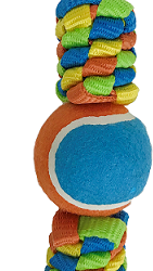 Petpark игрушка для собак Плетенка с теннисным мячом и петлей