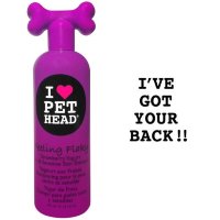 Pet head шампунь клубнично-йогуртовый для сухой и чувствительной кожи собак с юккой, ромашкой и шелком, без сульфатов и парабенов (feeling flaky) ph10104