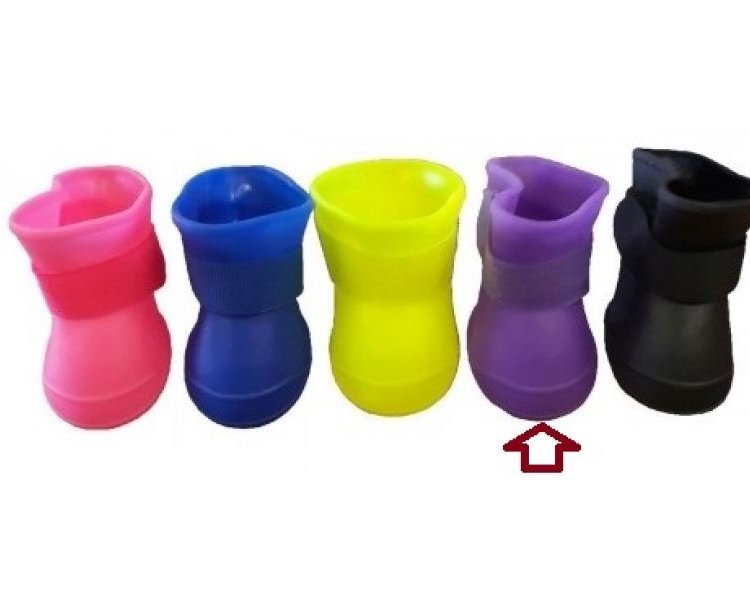 OSSO Сапожки резиновые для собак фиолетовые