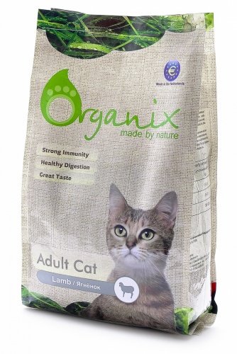 Organix (Органикс) сухой корм гипоаллергенный корм для кошек с ягненком (adult cat lamb)