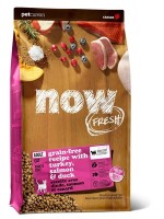 NOW FRESH Беззерновой корм для Взрослых Кошек с Индейкой, Уткой и овощами (Fresh Grain Free Adult Cat Recipe 31/18)